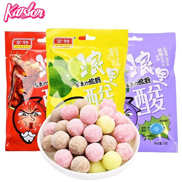 Super sour fruit flavor hard candy