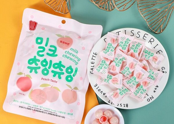Chewy milk candy order producing