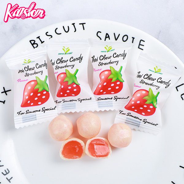 strawberry thai chew candy