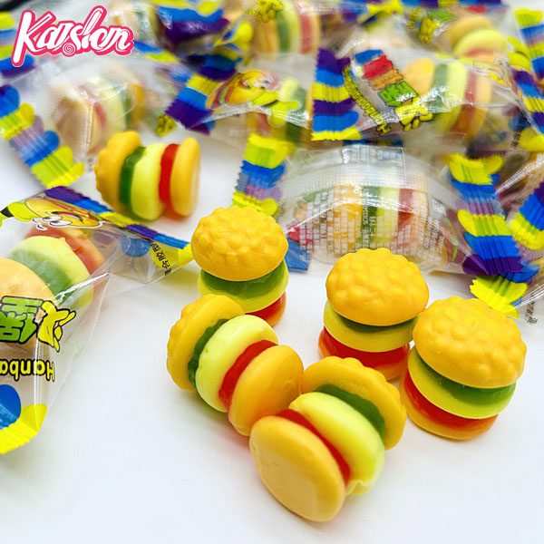 Hamburger gummy candy