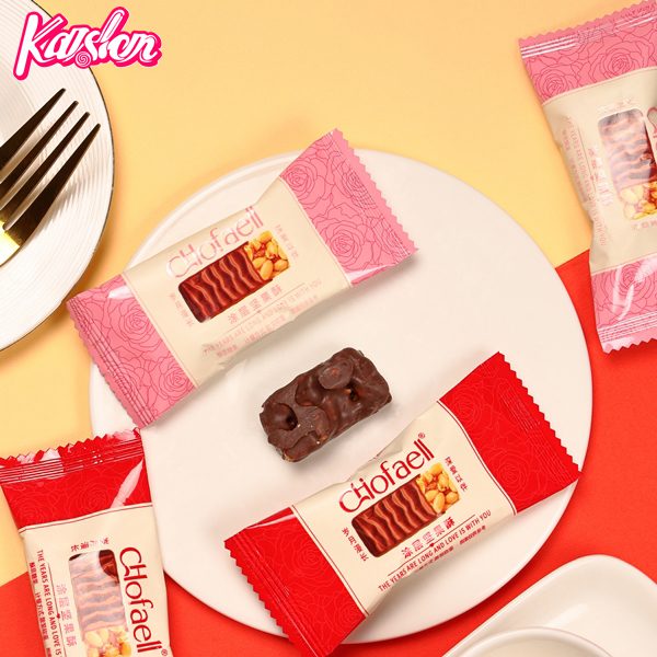 Chocolate coating crisp candy